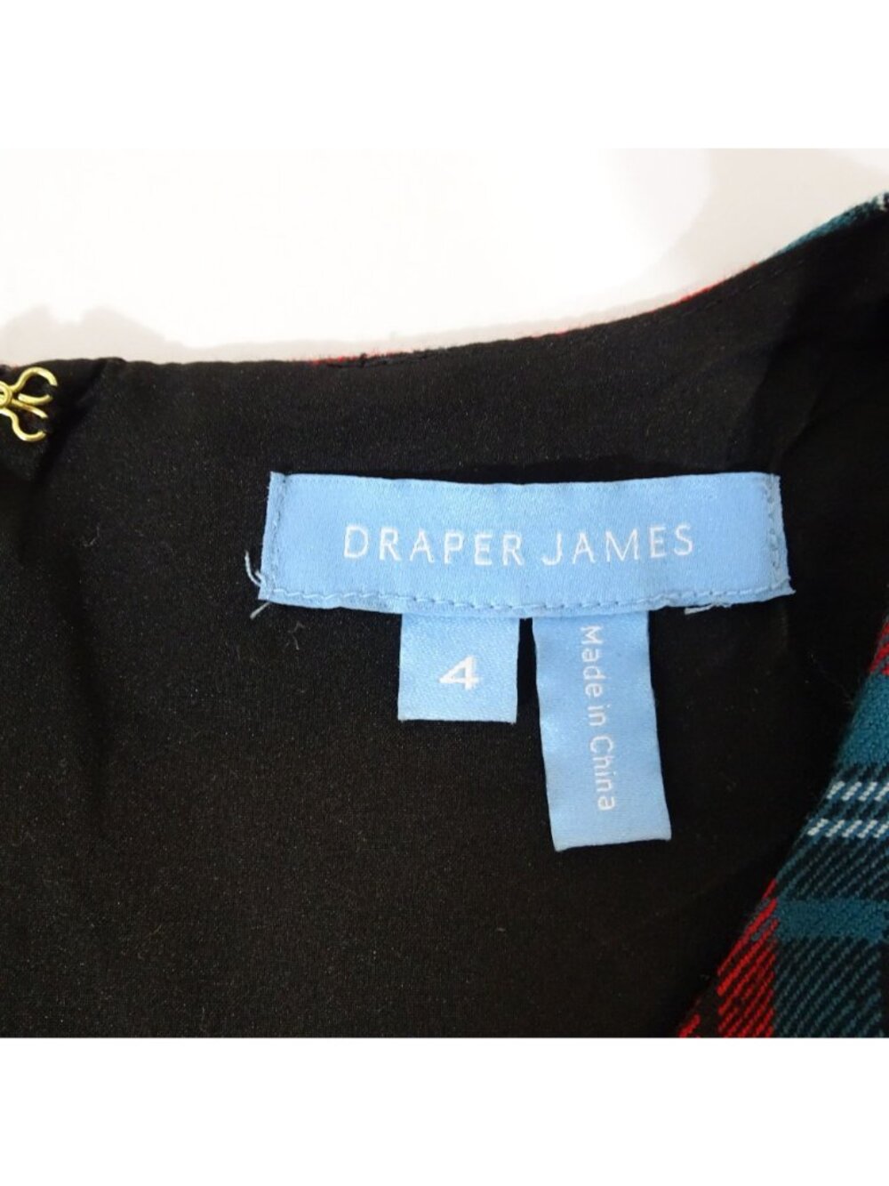 Draper James Sleeveless Tartan Plaid Belted Fit and Flare Dress Size 4 Preppy - Picture 5 of 10
